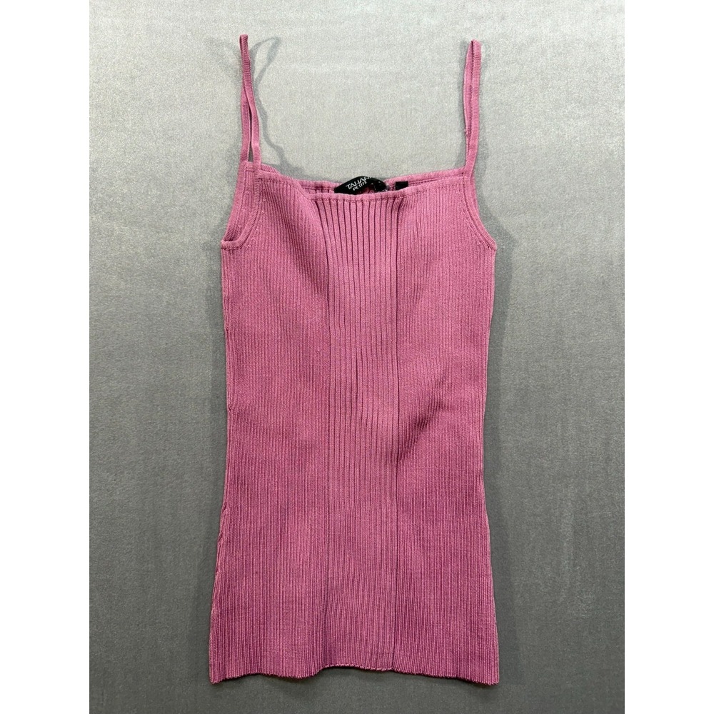 Tahari Petite Women Tank Top Sleeveless Pink Size Small